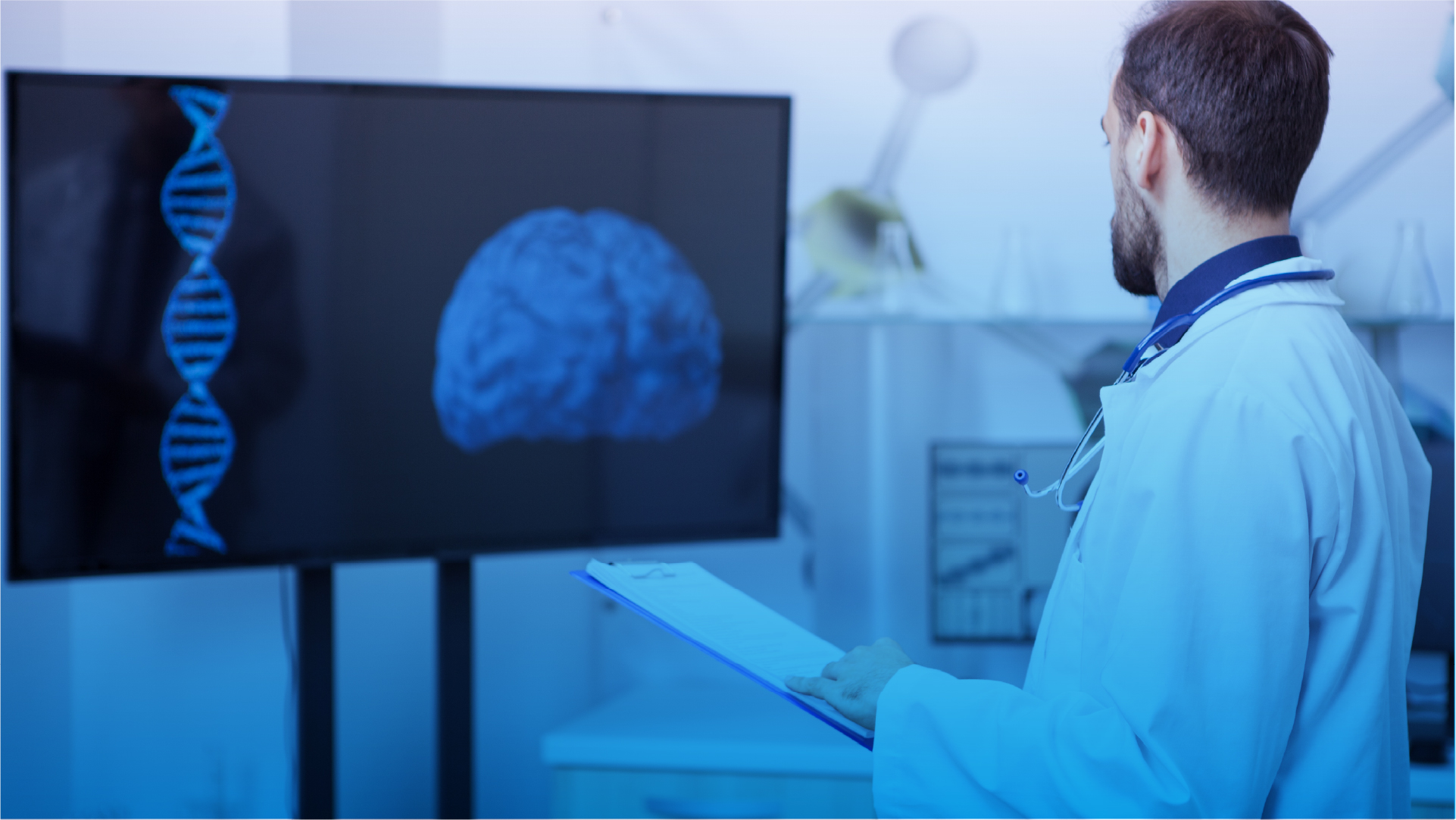 Especialista en neurología en consulta